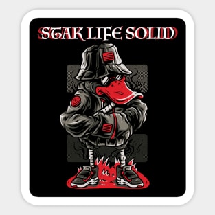 stak life solid Sticker